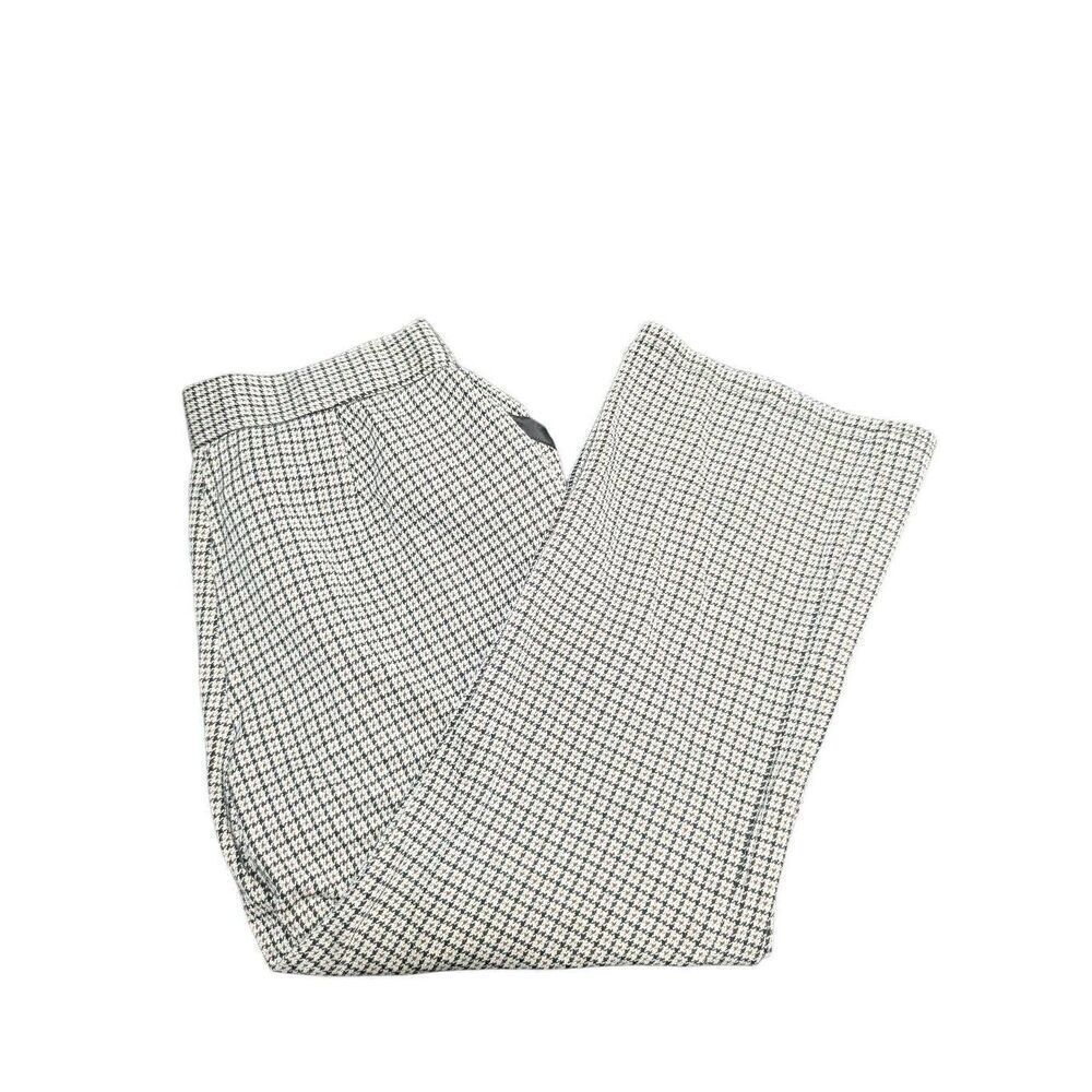 Nordstrom Rack Kick Flares Houndstooth Print Classic Boot Leg High Rise Waist Wo